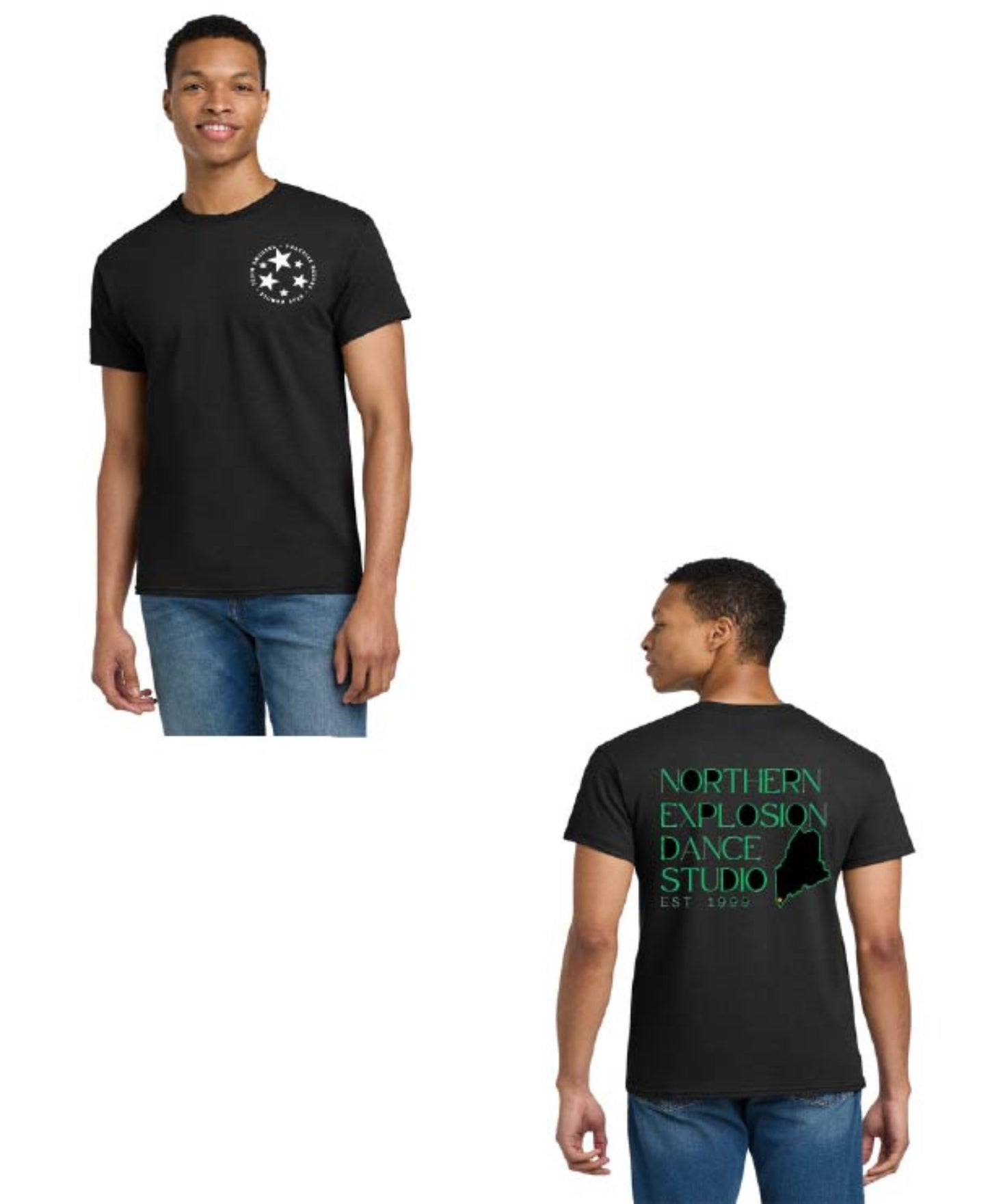 Unisex Crew Neck Shirt with Northern Explosion Logo