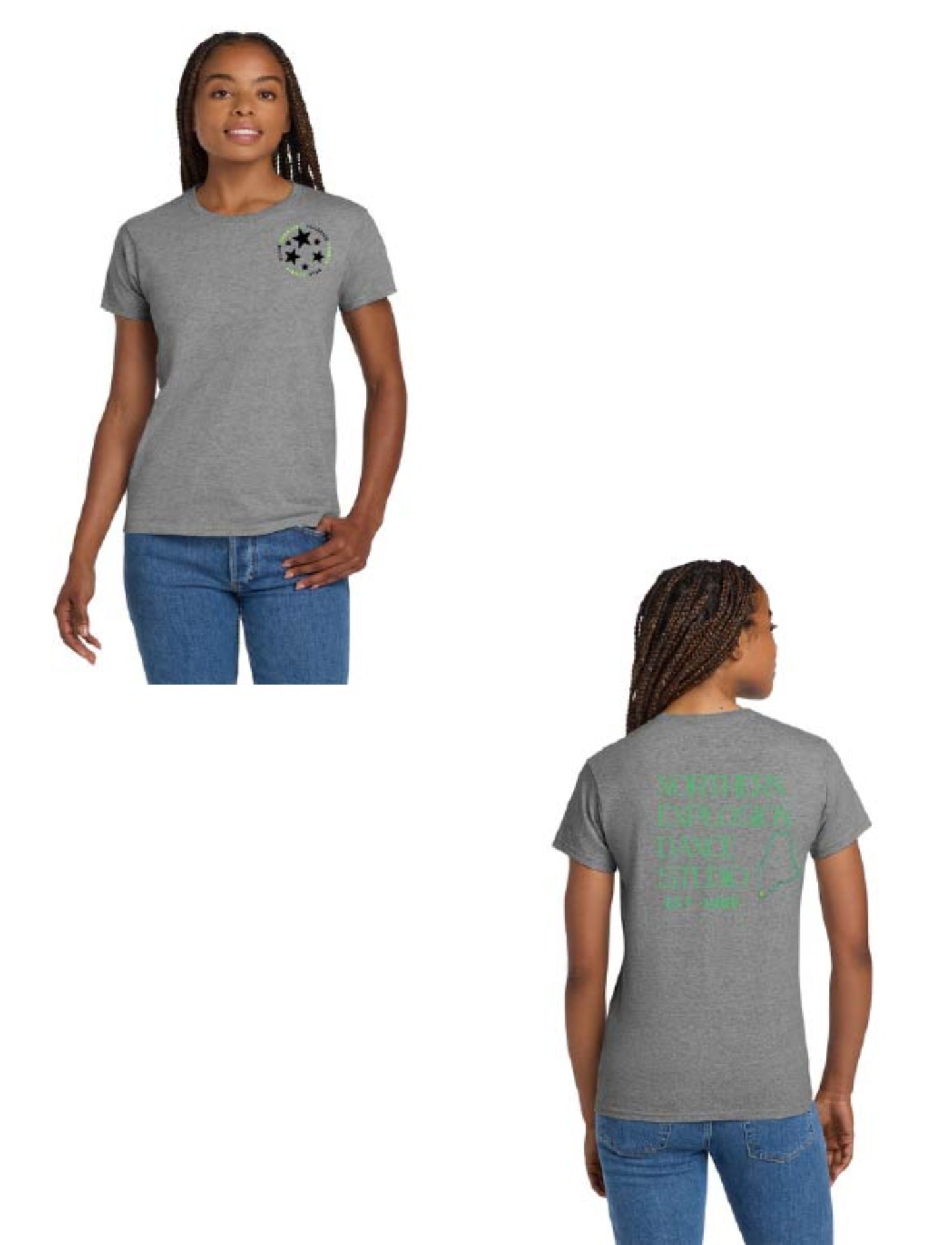 Women's Crew Neck Shirt with Northern Explosion Logo
