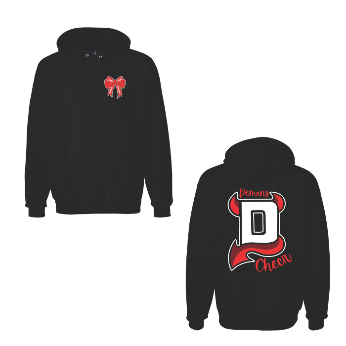 Hooded Sweatshirt with Derry Demons Cheer Design