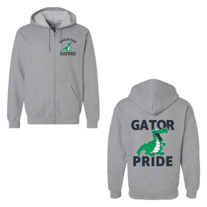 Gossler: Gildan 8oz Full Zip Hooded Sweatshirt (Youth/Adult)
