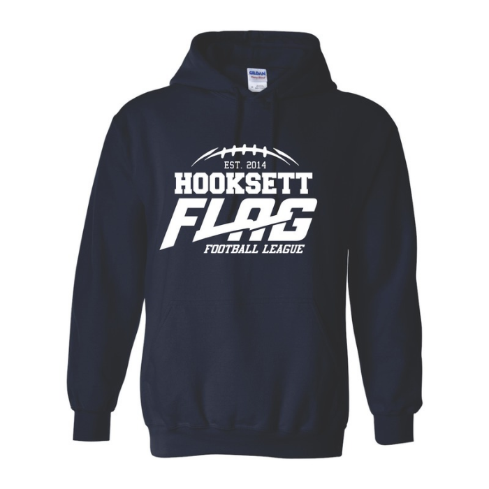 Hooksett Flag Football - Gildan 8oz Hooded (Youth & Adult)