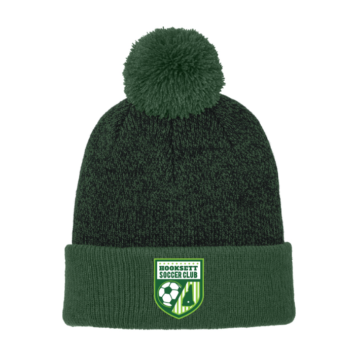 Hooksett Soccer Heather Pom Beanie