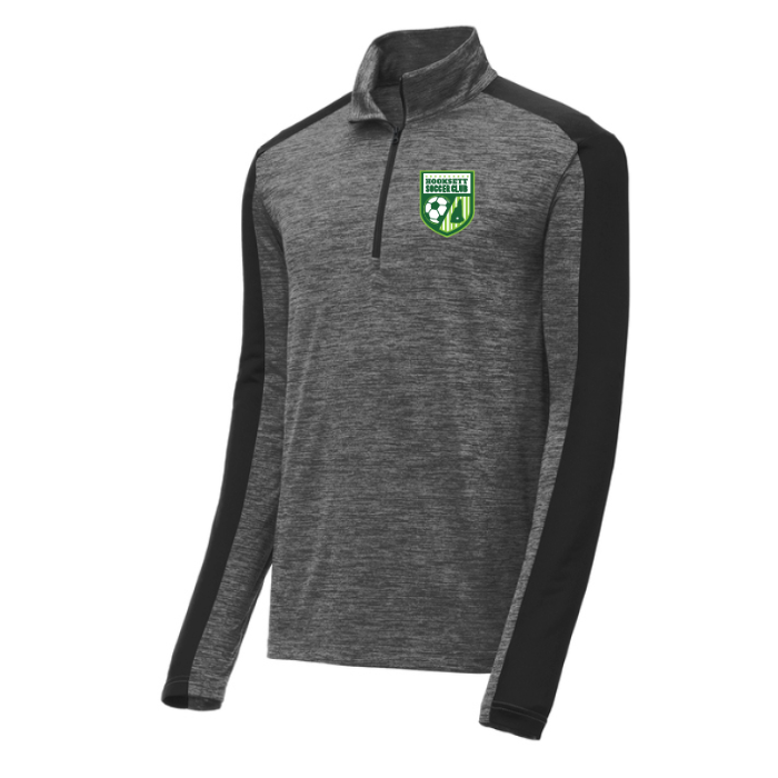 Hooksett Soccer Heather Colorblock 1/4-Zip Pullover (Adult only)