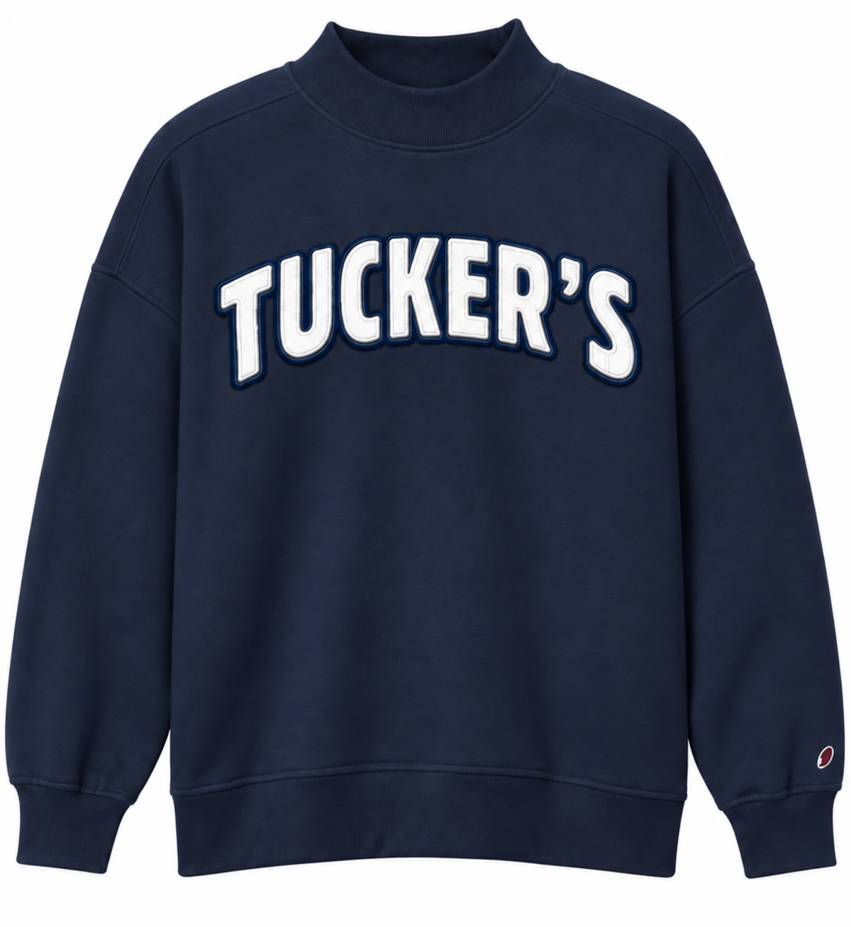 Tucker's Flash Sale - Diana Mock Neck Navy Blue