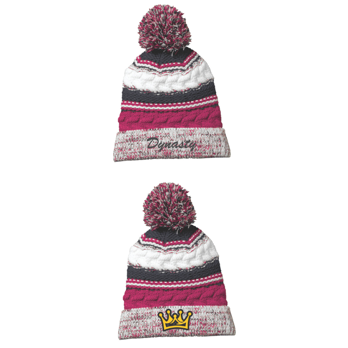 Sport Tek Pom Pom Beanie with Dynasty Logo